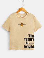 Shein Boys Bear & Slogan Graphic Tee, 13-14T+