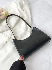 Shein Minimalist Quilted Baguette Bag >