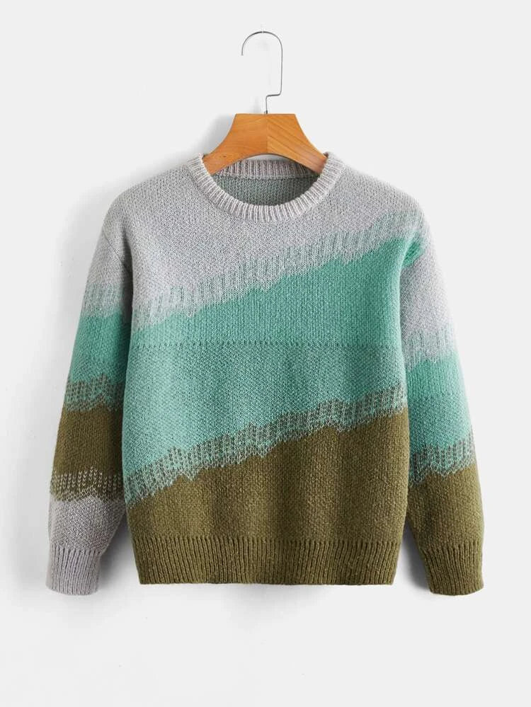 Shein Boys Colorblock Sweater, 11-12T+