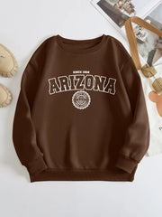 Shein Letter Graphic Thermal Lined Sweatshirt, S+