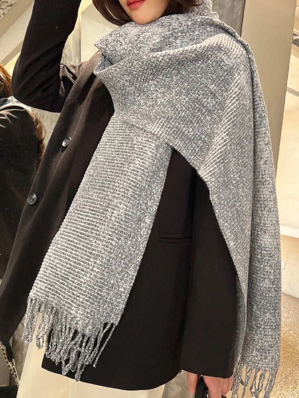 Shein Fringe Trim Scarf  +