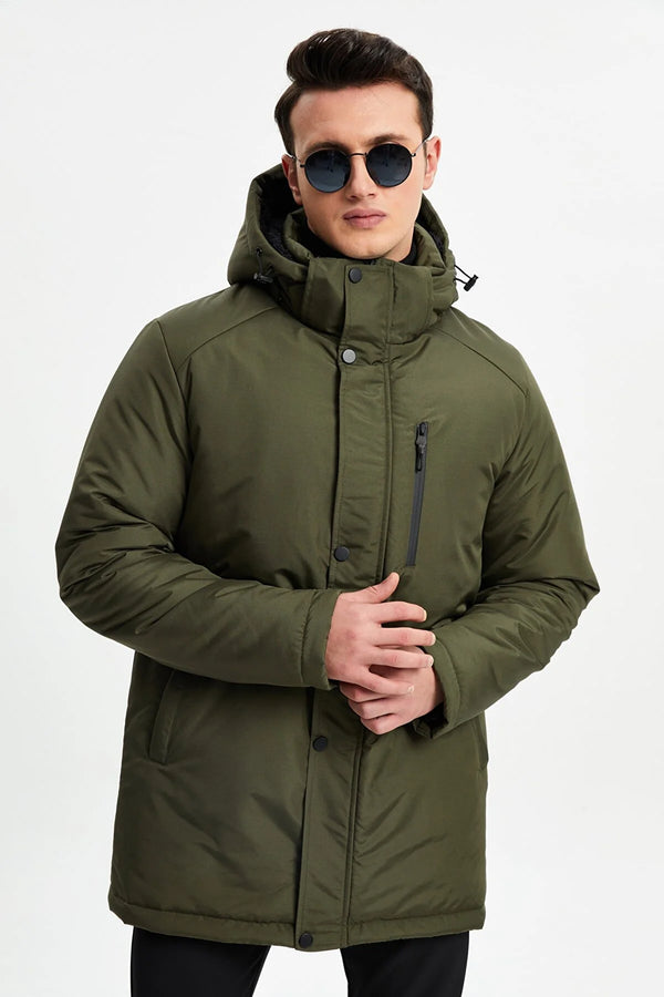 River Club Men's Khaki Shearling Coat & Parka, 3XL*/#