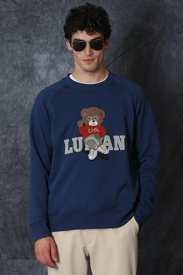 Lufian Derek Men's Sweatshirt Light Navy, M */