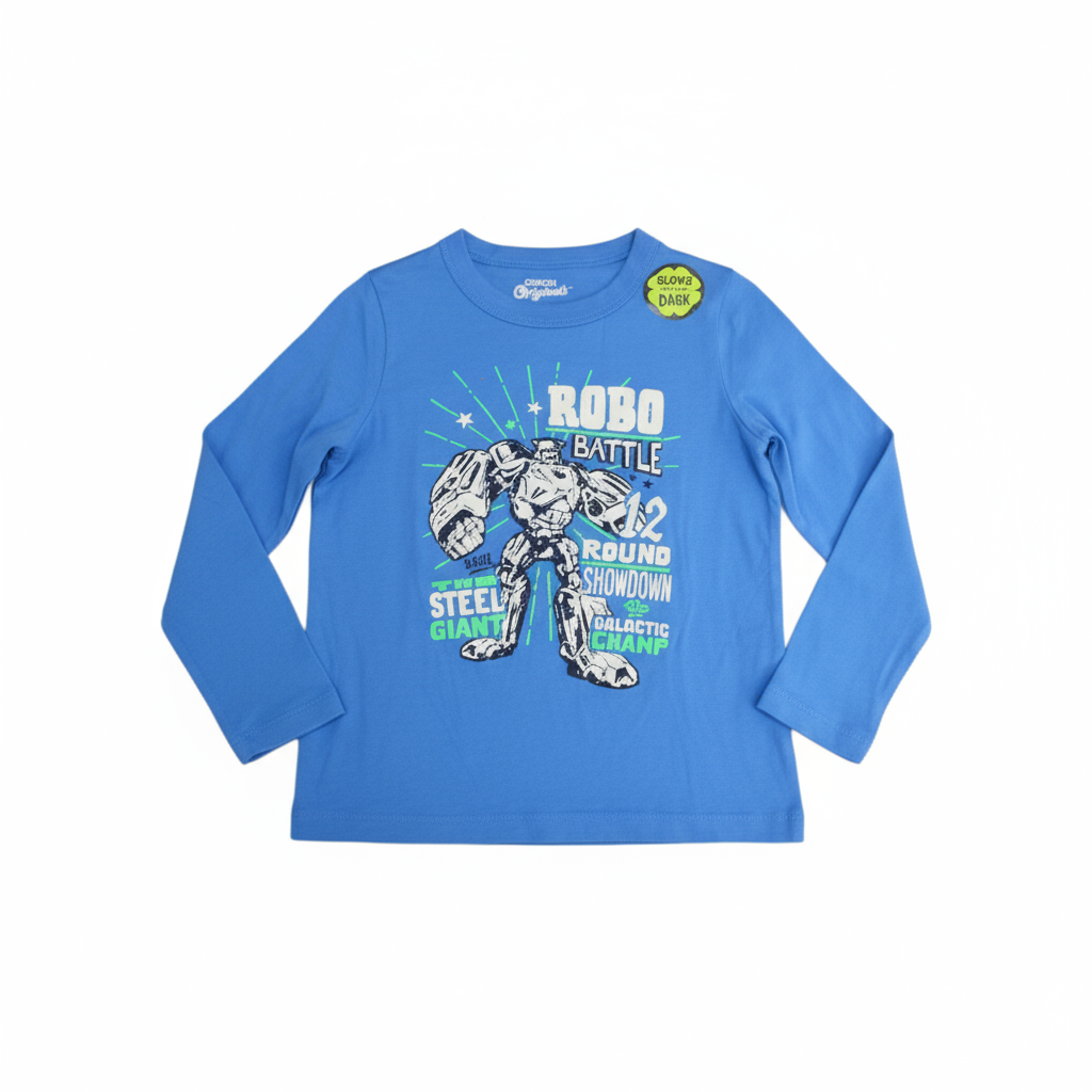 Oshkosh Robo Battle Tee For Kids, 4T+