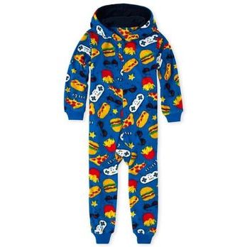 Ch. Place Boys Food Gamer Fleece One Piece Pajamas, 5-6T +