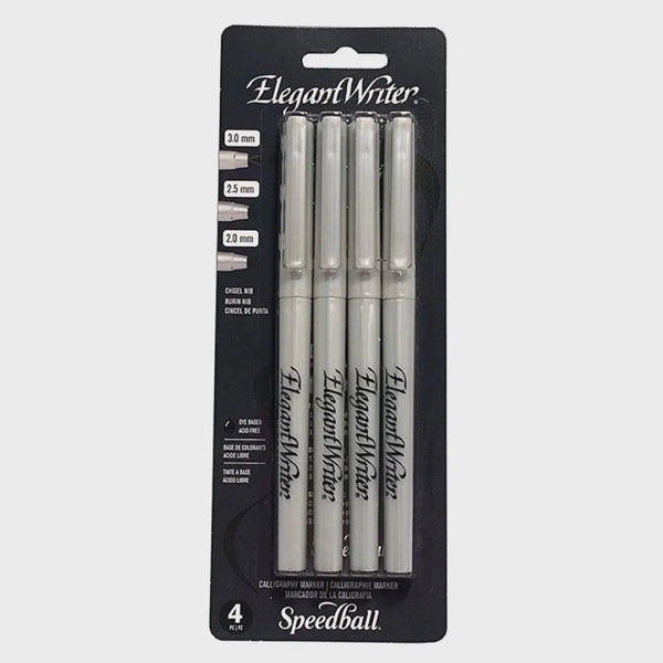 Speedball Elegant Writer Calligraphic Pen Kit Make It Easy With 4 Black - 2880  +