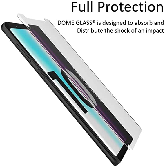 White Stone Dome Glass Galaxy S10 Screen Protector, Full Coverage Tempered Glass +