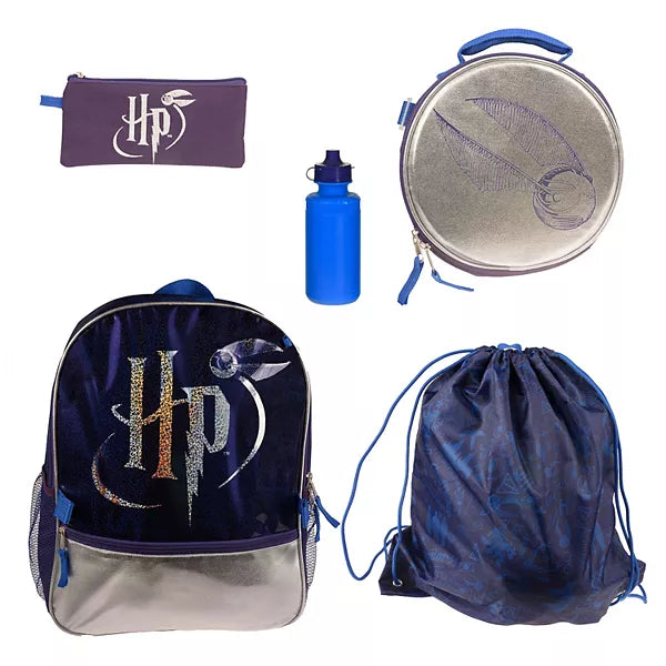 Harry Potter 5-Piece Backpack & Lunch Bag Set +
