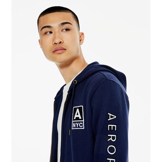 Aéropostale NYC Heritage Full-Zip Hoodie, S +