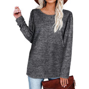 Shein Women's Casual Solid Long Sleeve T-Shirt, L +