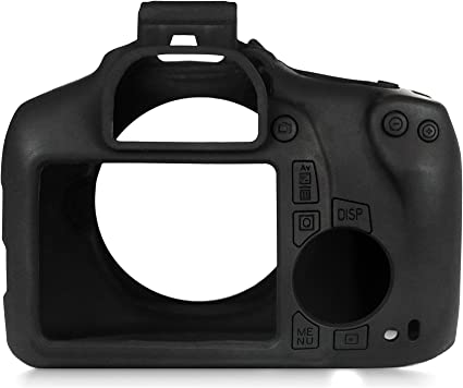 Snug-it Pro Silicone Protective Camera Body Case Cover for Canon Rebel T6 (50D) (Black) +
