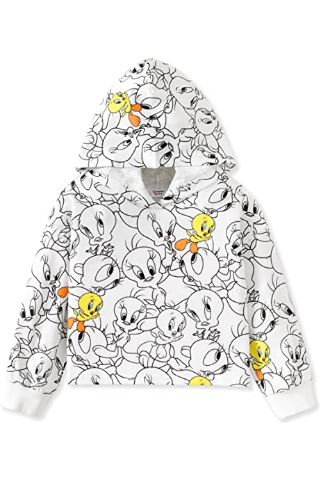 Pat Pat Kids Tweety Long Sleeve Hoodie Sweatshirt, 11-12T +