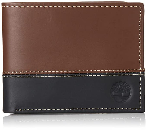 Timberland Men's Hunter Colorblocked Passcase, Black/Brown, One Size *