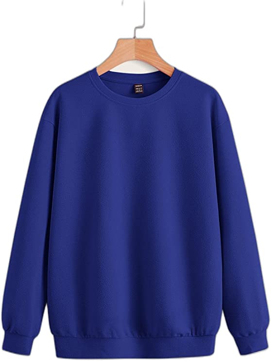 Shein Solid Drop Shoulder Sweatshirt, L*\