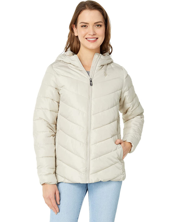 U.S. Polo Cozy Faux Fur Lined Hooded Puffer Jacket, L*/