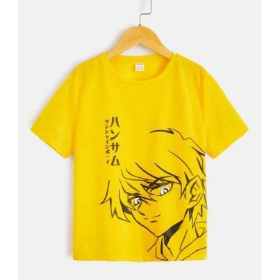 Shein Boys Letter & Cartoon Graphic Tee, 10T+