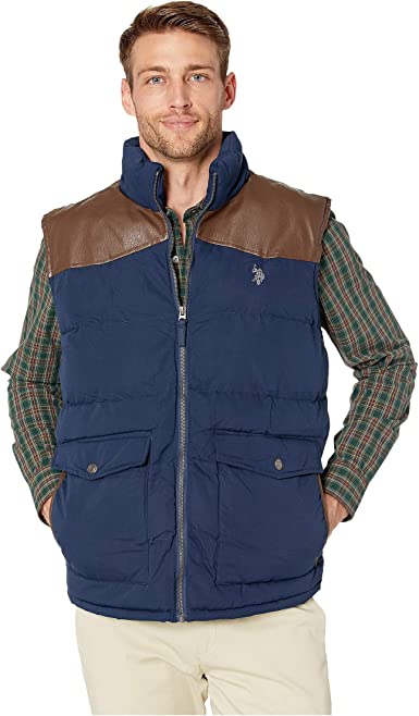 U.S. Polo Men's Signature Vest, XXL +