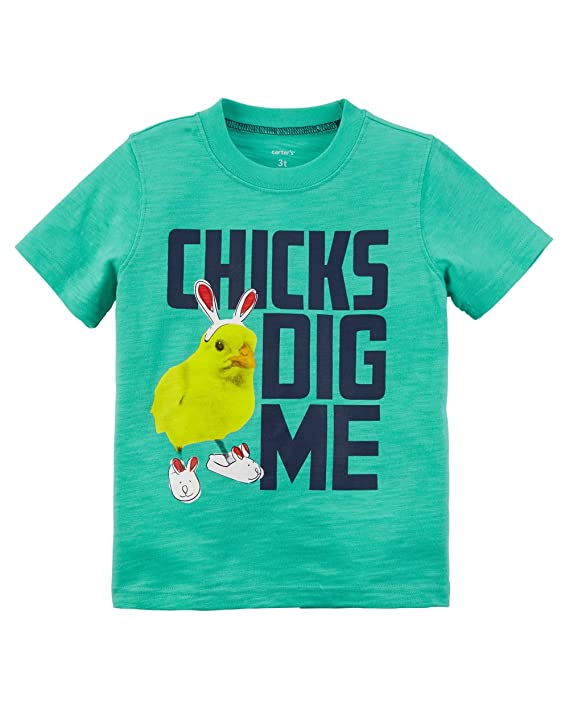 Carter's Baby Boys' Short Sleeve Chicks Dig Me Tee, 12M*