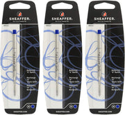 Sheaffer K Ballpoint Pen Refill, Medium Point, Blue Ink, 3Pack +