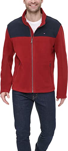 Tommy Men's Classic Zip Front Polar Fleece Jacket, M */
