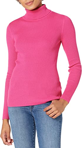 Shein Women's Slim-Fit Lightweight Long-Sleeve Turtleneck Sweater, S+