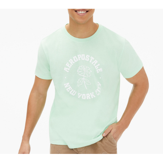 Aéropostale Flower Circle Graphic Tee -.