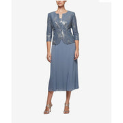 Alex Evenings 2pcs Dress For Women, S - Hatolna Shop