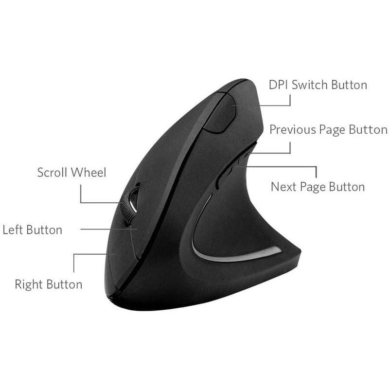 Anker 2.4G Wireless Vertical Ergonomic Optical Mouse - Hatolna Shop