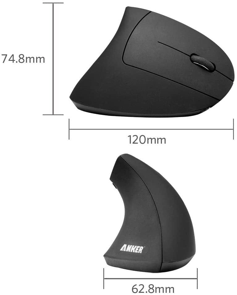 Anker 2.4G Wireless Vertical Ergonomic Optical Mouse - Hatolna Shop