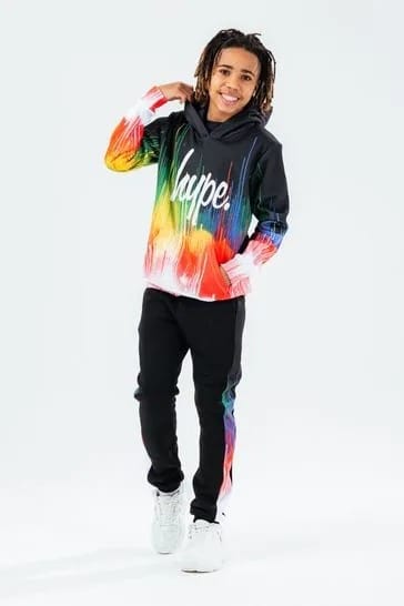 Pat Pat Boys RGB Down Drip Hoodie " Hope", 11-12T +