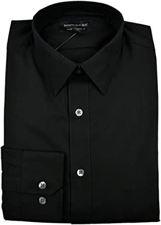Banana Republic Men's Standard Fit Non-Iron Shirt, M - Hatolna Shop