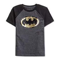 Batman Flip Sequin T-Shirt For Kids, 4T - Hatolna Shop