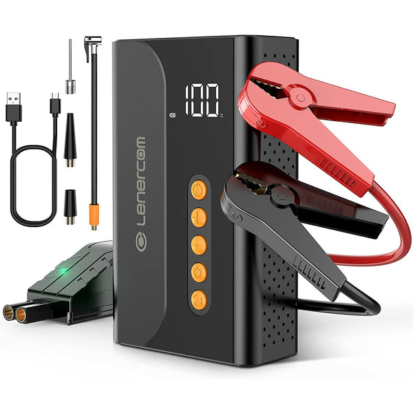 Car Jump Starter with Air Compressor,1000A 10400mAh - Hatolna Shop