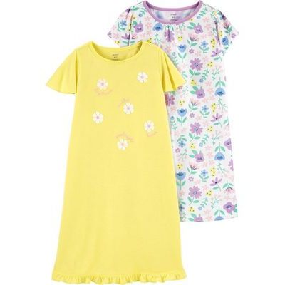 Carter's 2-pack Floral Nightgown For Kids, 12-14T - Hatolna Shop