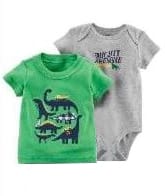 Carter's 2 Piece Bodysuit & T-shirt For Baby, 3M - Hatolna Shop