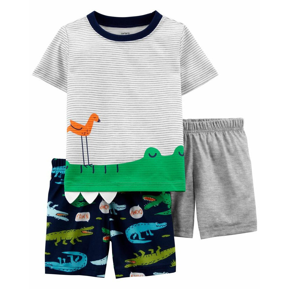 Carter's 3pcs Pajama Set For Kids, 2T - Hatolna Shop