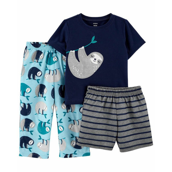 Carter's 3pcs Pajama Set For Kids, 2T - Hatolna Shop