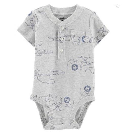 Carter's Animals Bodysuit For Baby, 3M - Hatolna Shop