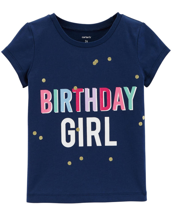 Carter's Birthday Tee For Girls, 7T - Hatolna Shop