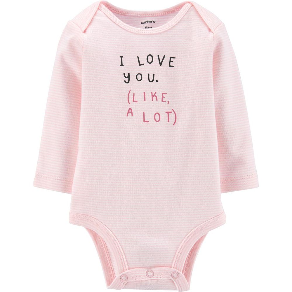 Carter's Bodysuit For Baby Girl, 12M - Hatolna Shop