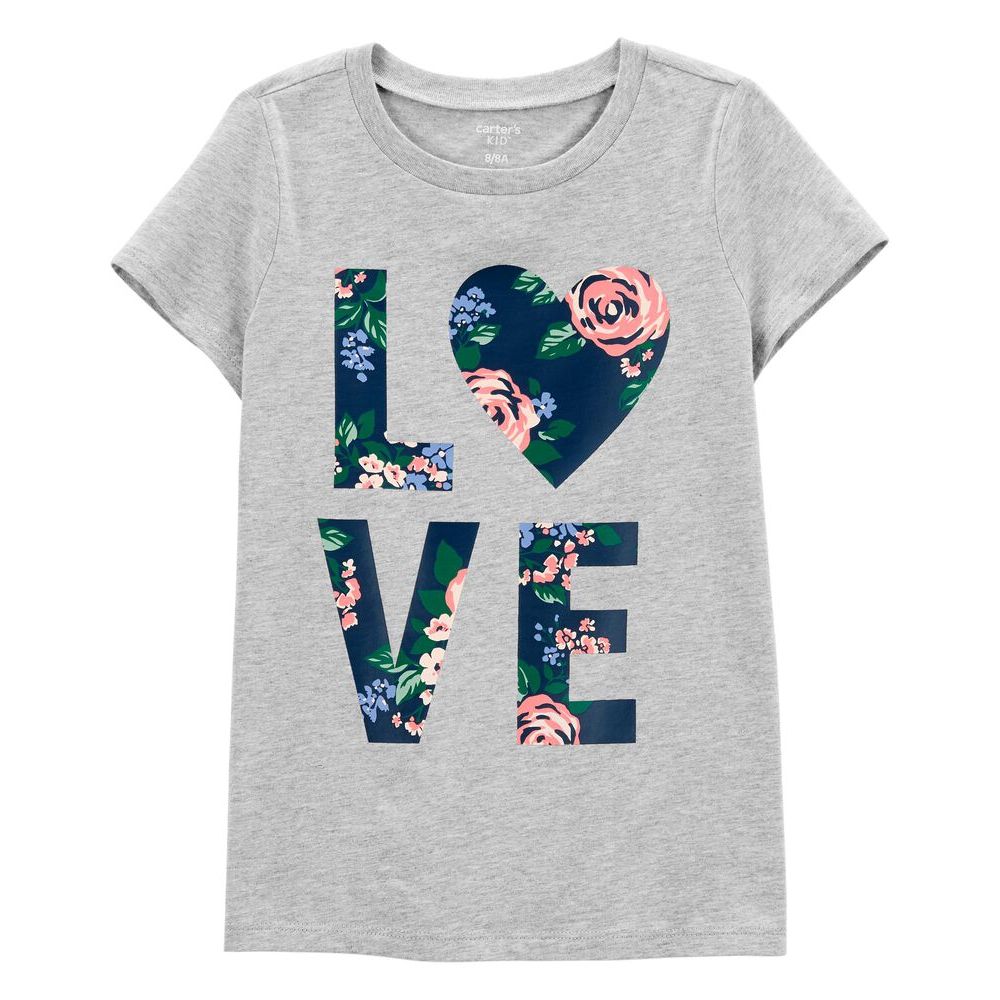 Carter's Floral Jersey Tee For Kids, 6-6X - Hatolna Shop