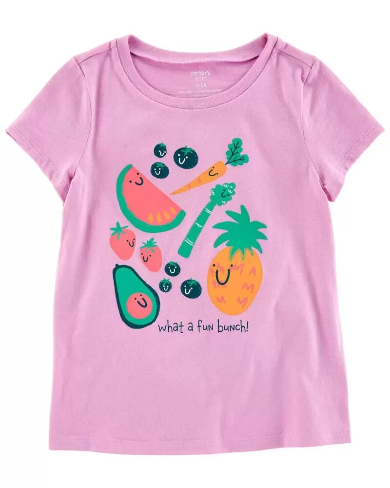 Carter's Fruit Jersey Tee For Kids, 10T - Hatolna Shop