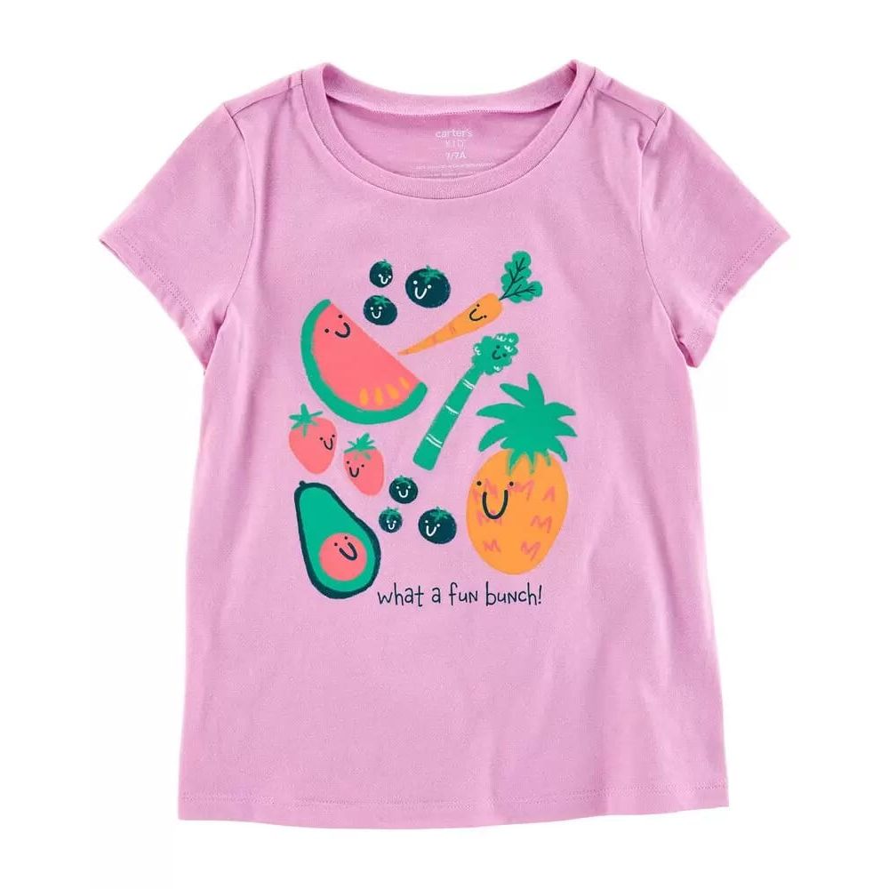 Carter's Fruit Jersey Tee For Kids, 10T - Hatolna Shop