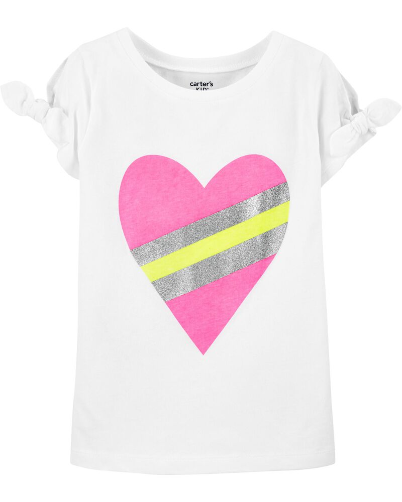 Carter's Heart Jersey Tee for Kids, 10T - Hatolna Shop