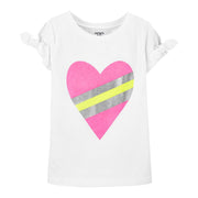 Carter's Heart Jersey Tee for Kids, 10T - Hatolna Shop