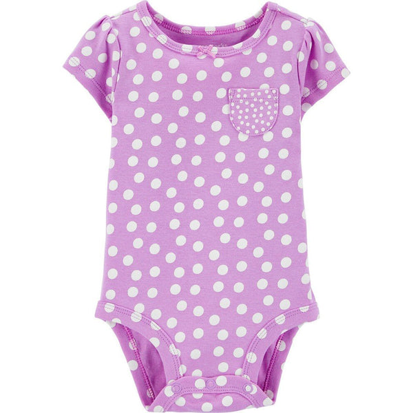 Carter's Lilac Bodysuit For Baby, 24M - Hatolna Shop