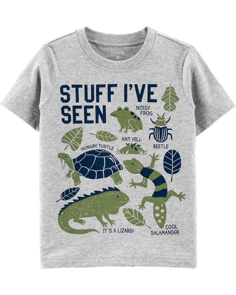 Carter's Reptile Jersey Tee For Baby, 12M - Hatolna Shop