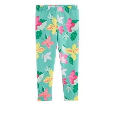 Carter's Tropical Floral Capri Leggings for Kids, 4T - Hatolna Shop