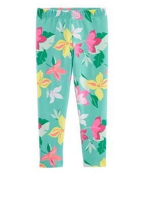 Carter's Tropical Floral Capri Leggings for Kids, 4T - Hatolna Shop