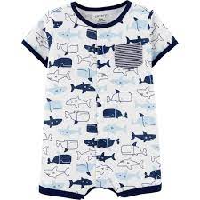 Carter's Whale Snap-Up Romper For Baby - Hatolna Shop